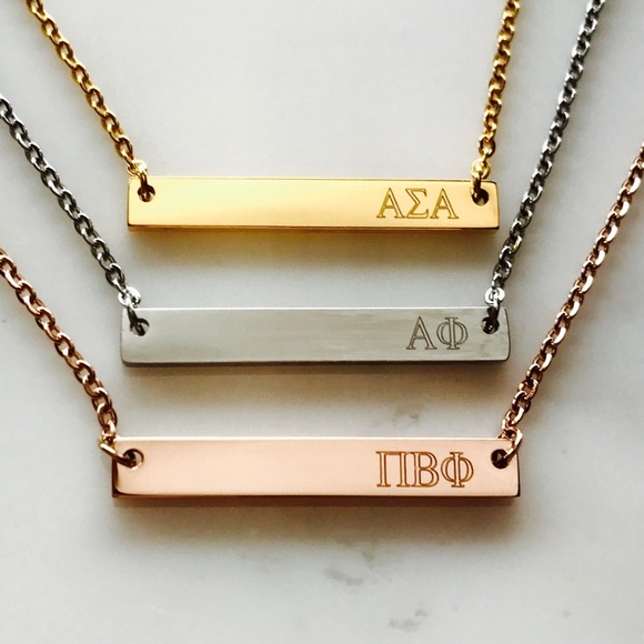Jewelry - Sorority Bar Necklace Jewelry - Sorority Bar Necklace